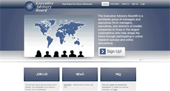 Desktop Screenshot of executiveadvisoryboard.com